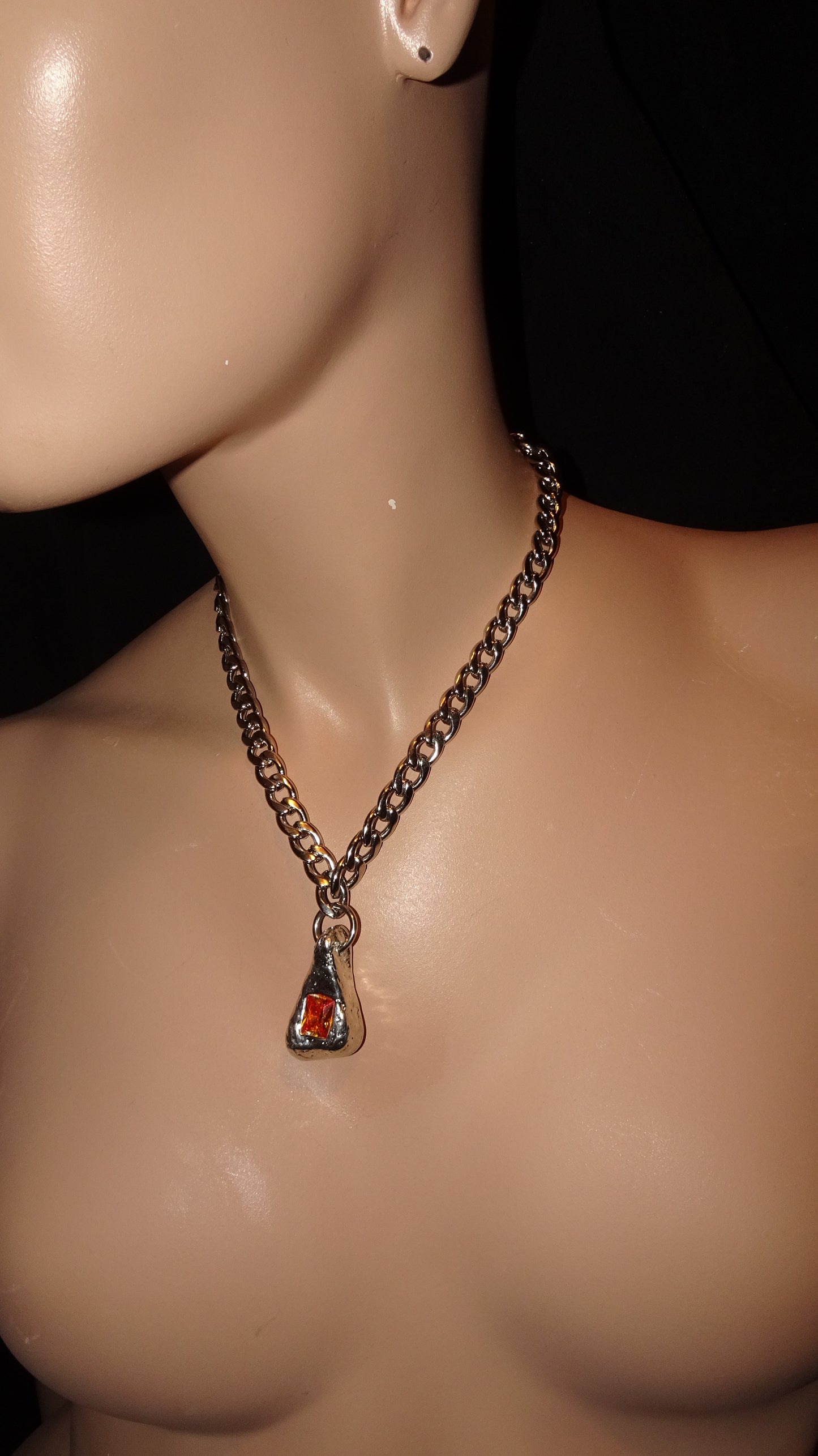 UPCYCLED MELTED TRIANGLE NECKLACE