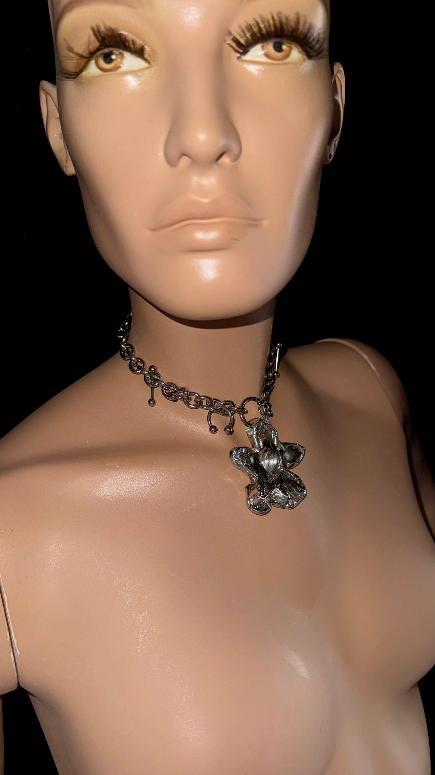 UPCYCLED MELTED ORCHID CHOKER