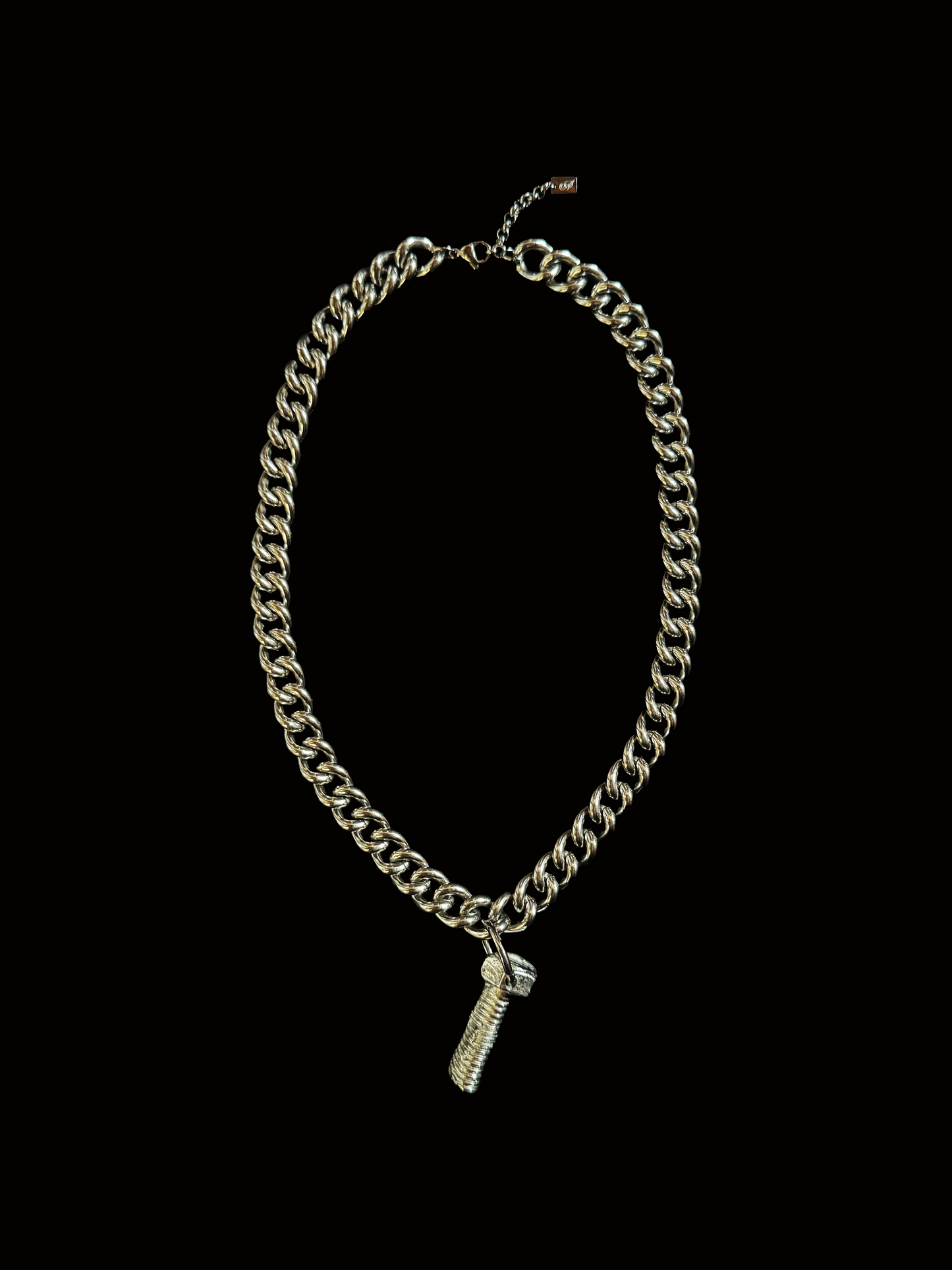 UPCYCLED MELTED BOLT NECKLACE