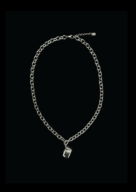 UPCYCLED MELTED SQUARE NECKLACE