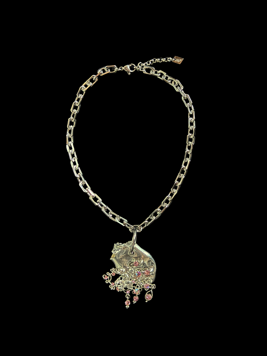 UPCYCLED MELTED CRYSTAL CHOKER