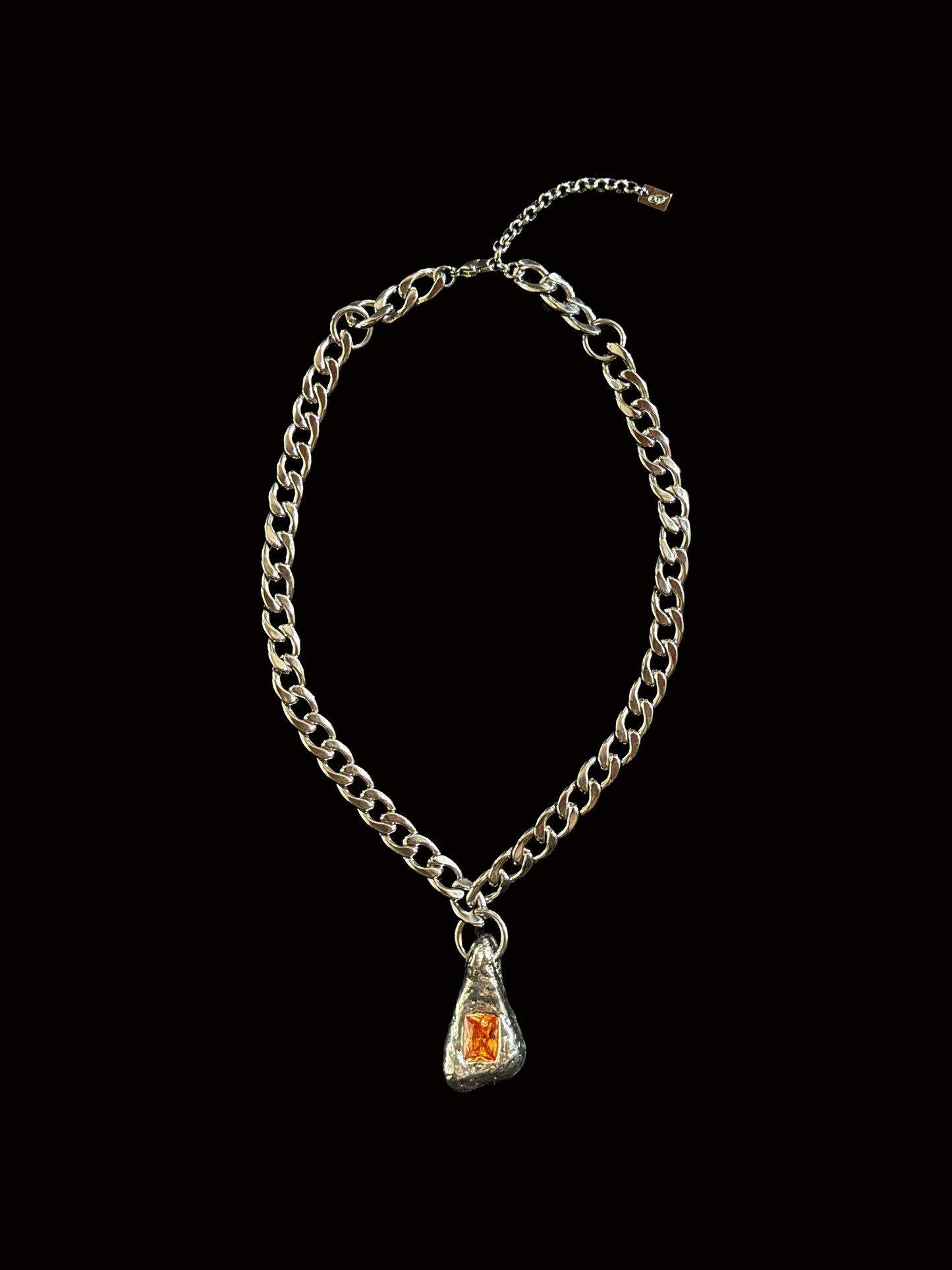 UPCYCLED MELTED TRIANGLE NECKLACE