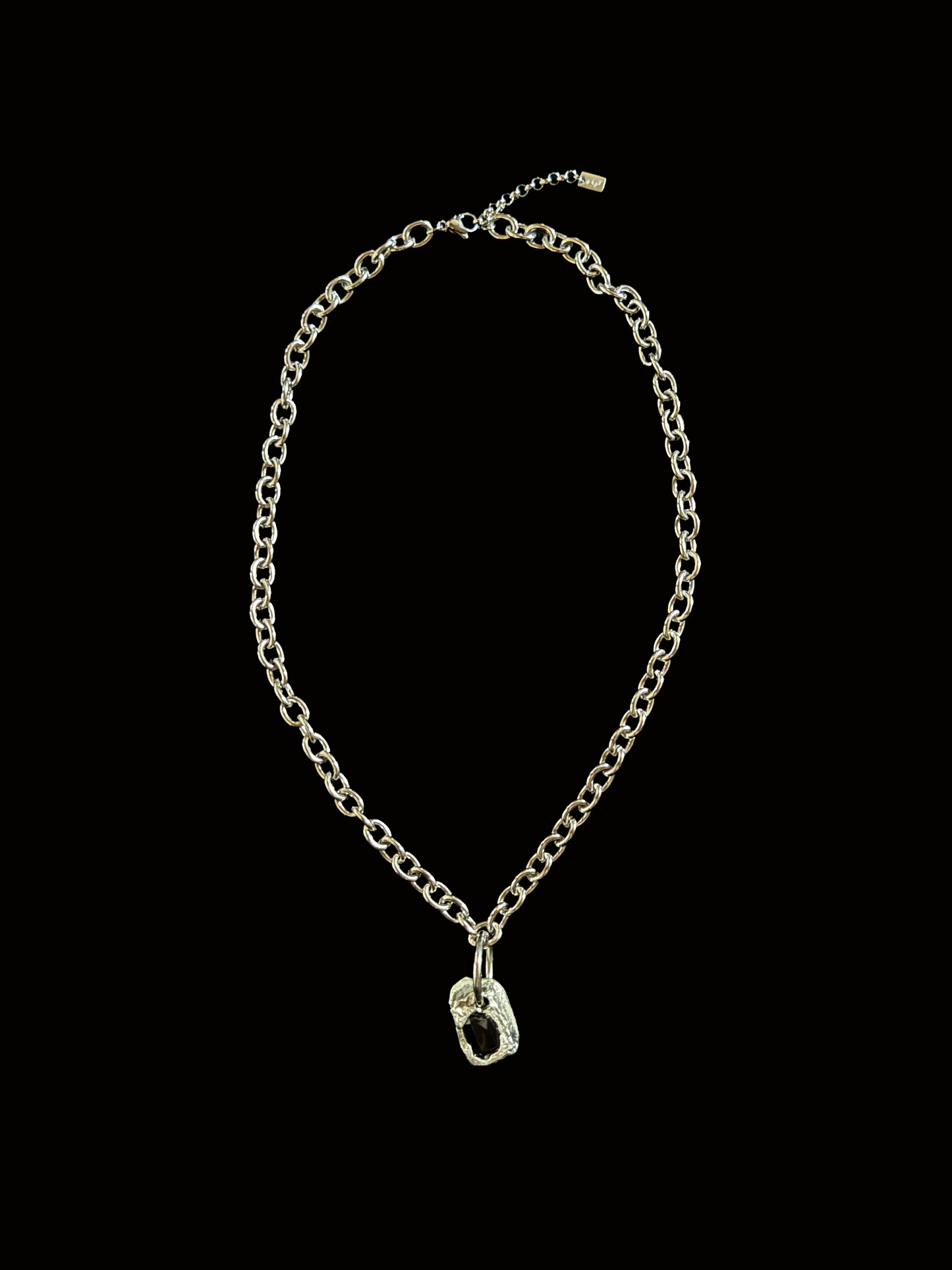 UPCYCLED MELTED SQUARE NECKLACE