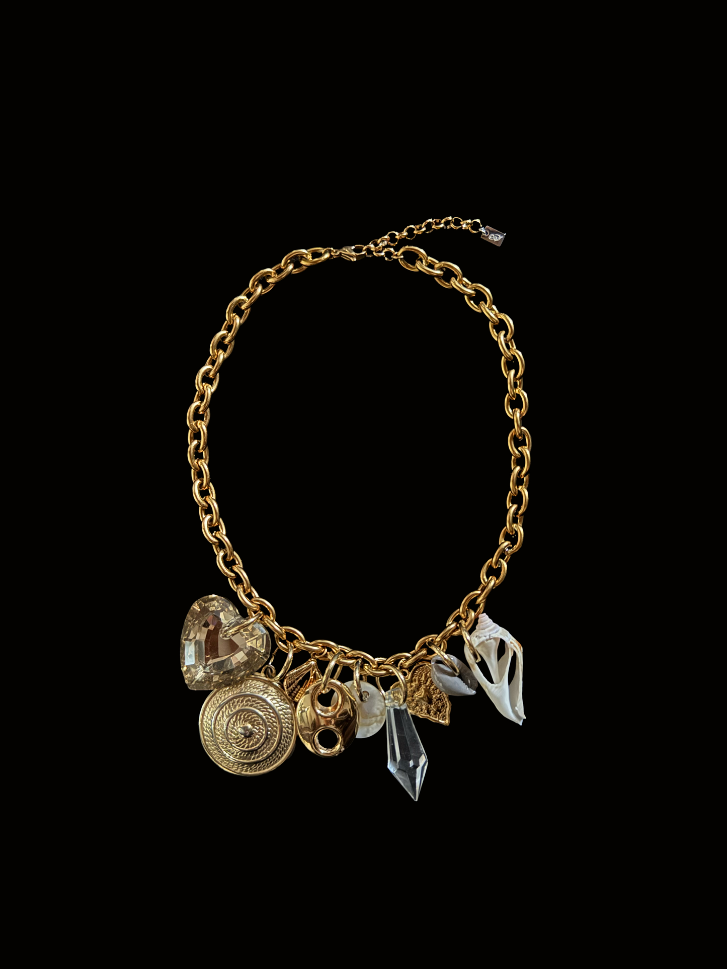 UPCYCLED GOLDEN CHARM NECKLACE