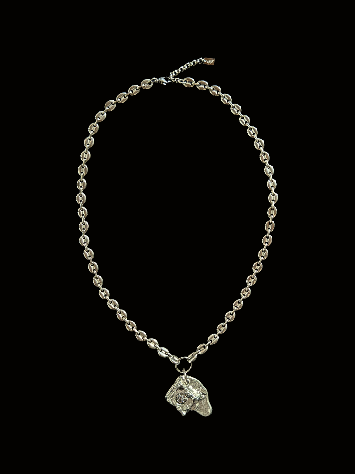 UPCYCLED MELTED RHOMBUS NECKLACE