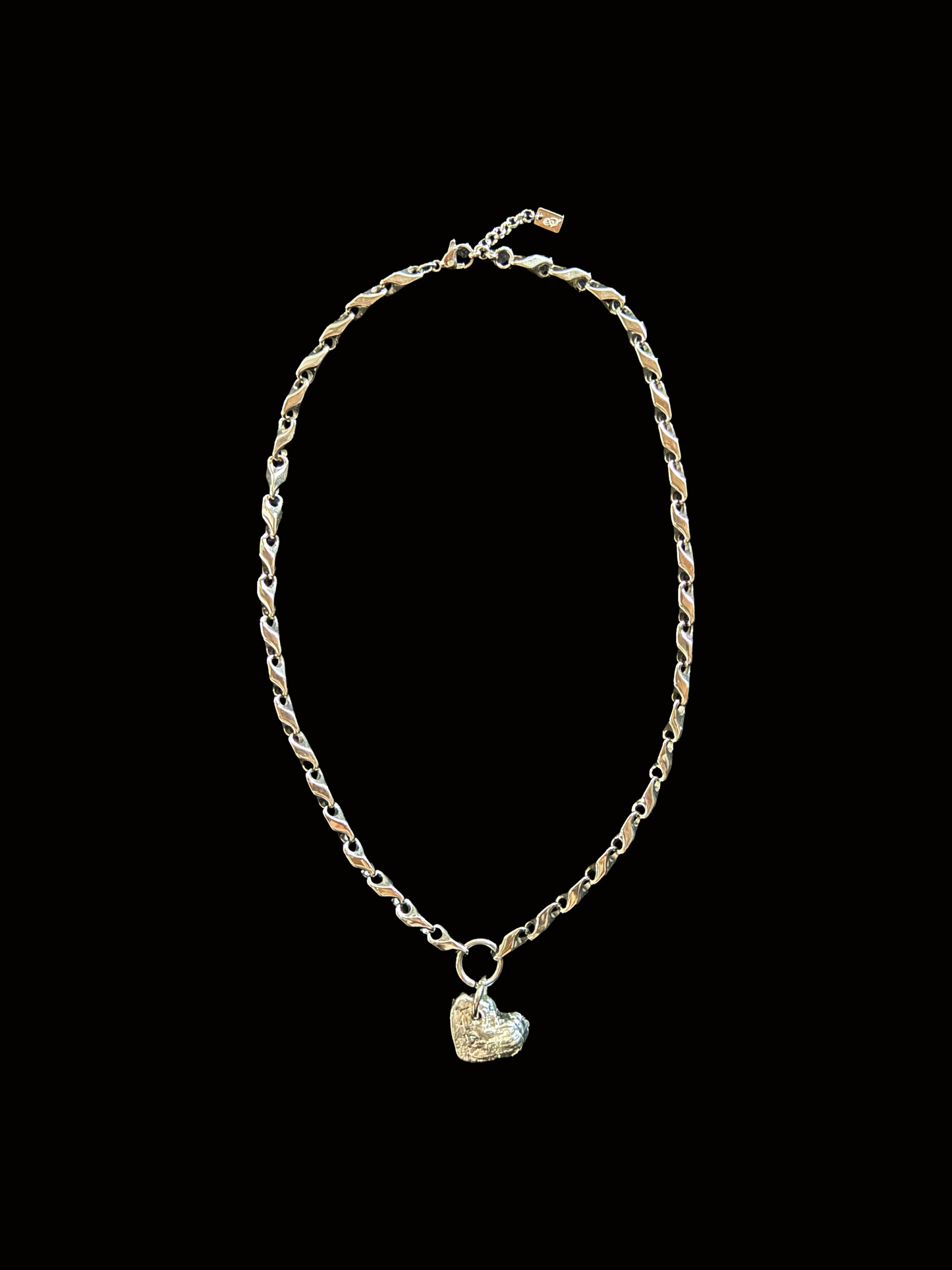 UPCYCLED MELTED HEART NECKLACE