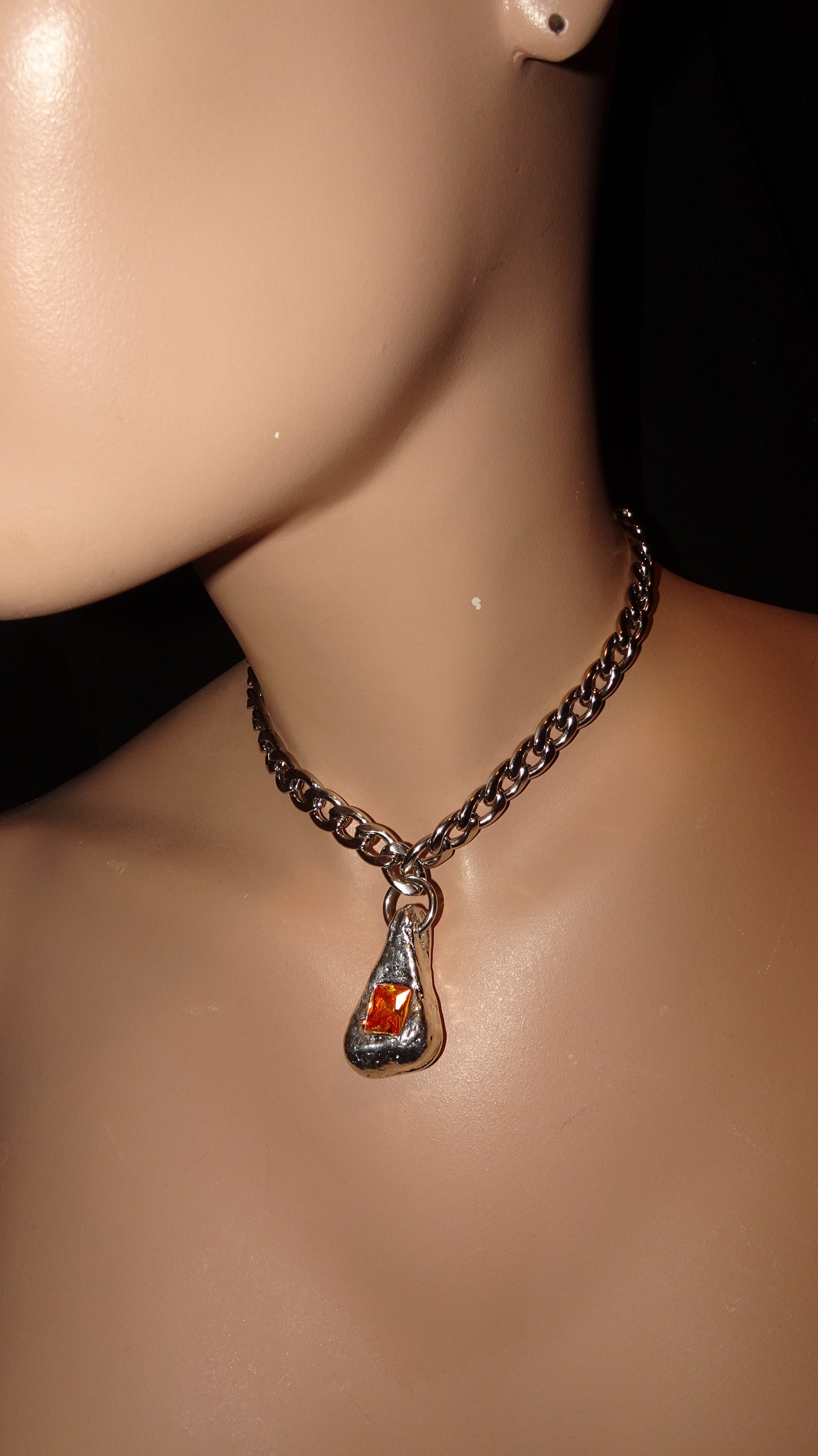 UPCYCLED MELTED TRIANGLE NECKLACE