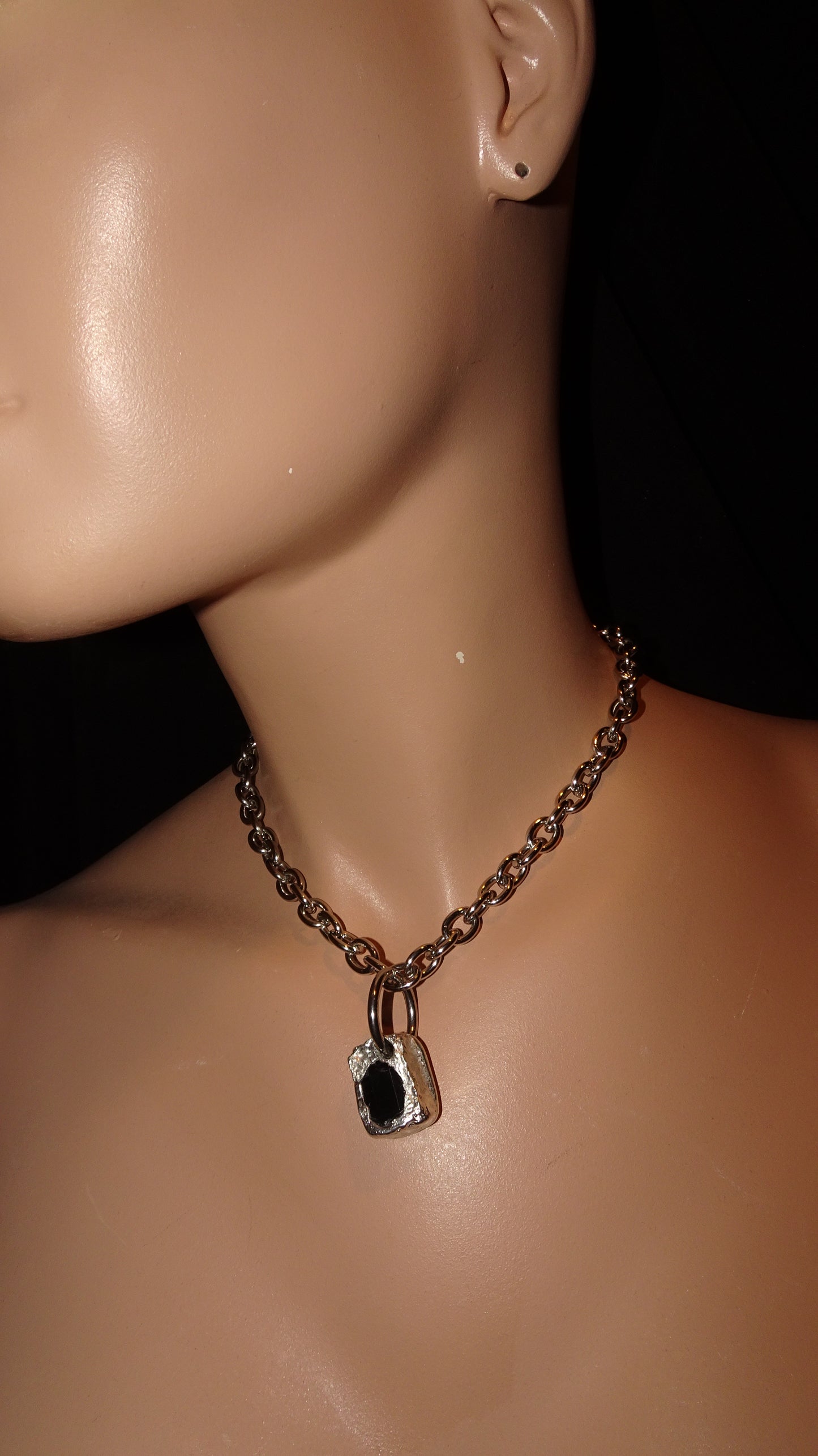 UPCYCLED MELTED SQUARE NECKLACE