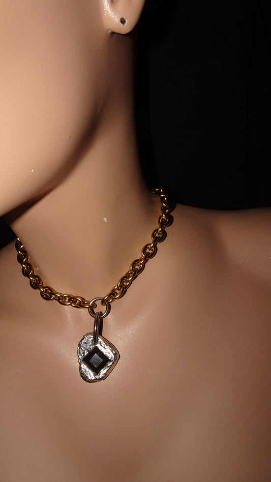 UPCYCLED MELTED DUOTONE NECKLACE