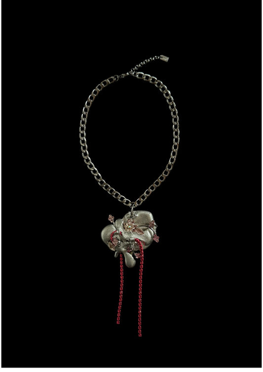 UPCYCLED MELTED FLOWER CHOKER